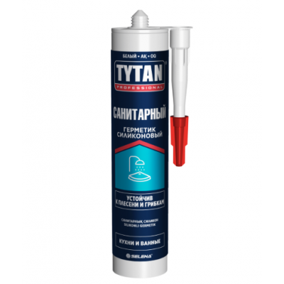 Герметик силиконовый санитарный Tytan Professional 280 мл белый